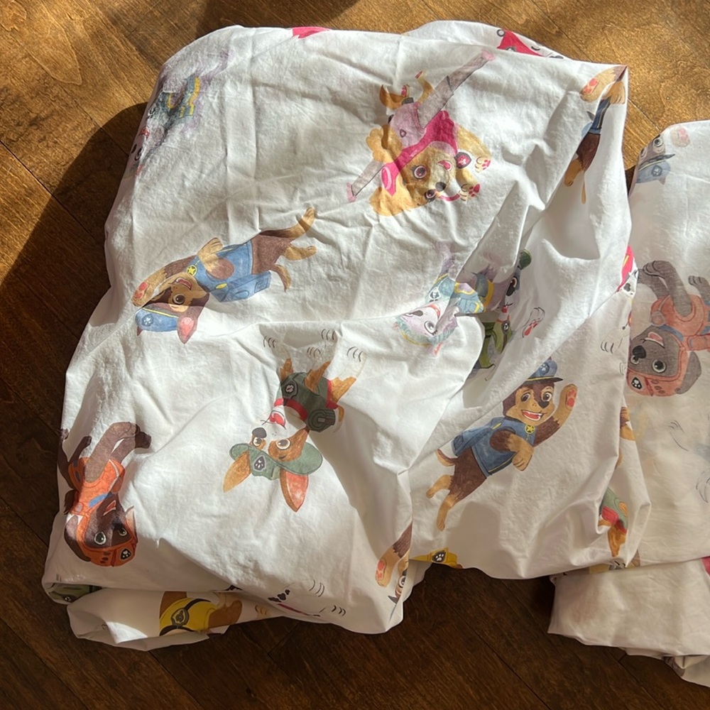 Pottery barn paw patrol twin sheet set